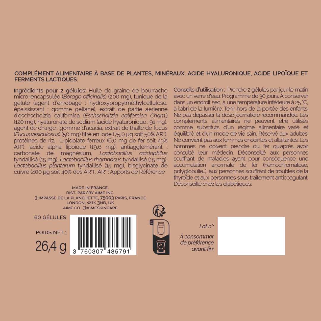 Complément alimentaire rougeurs et sensibilité, French Glow - Image 21